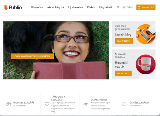 publio.hu webáruház főoldali kiemelés*